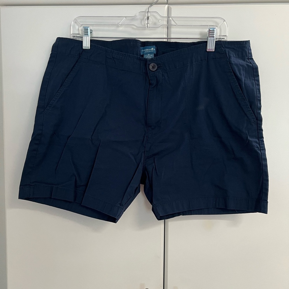 Caribbean Joe Women's Blue Casual Shorts Sz 16
